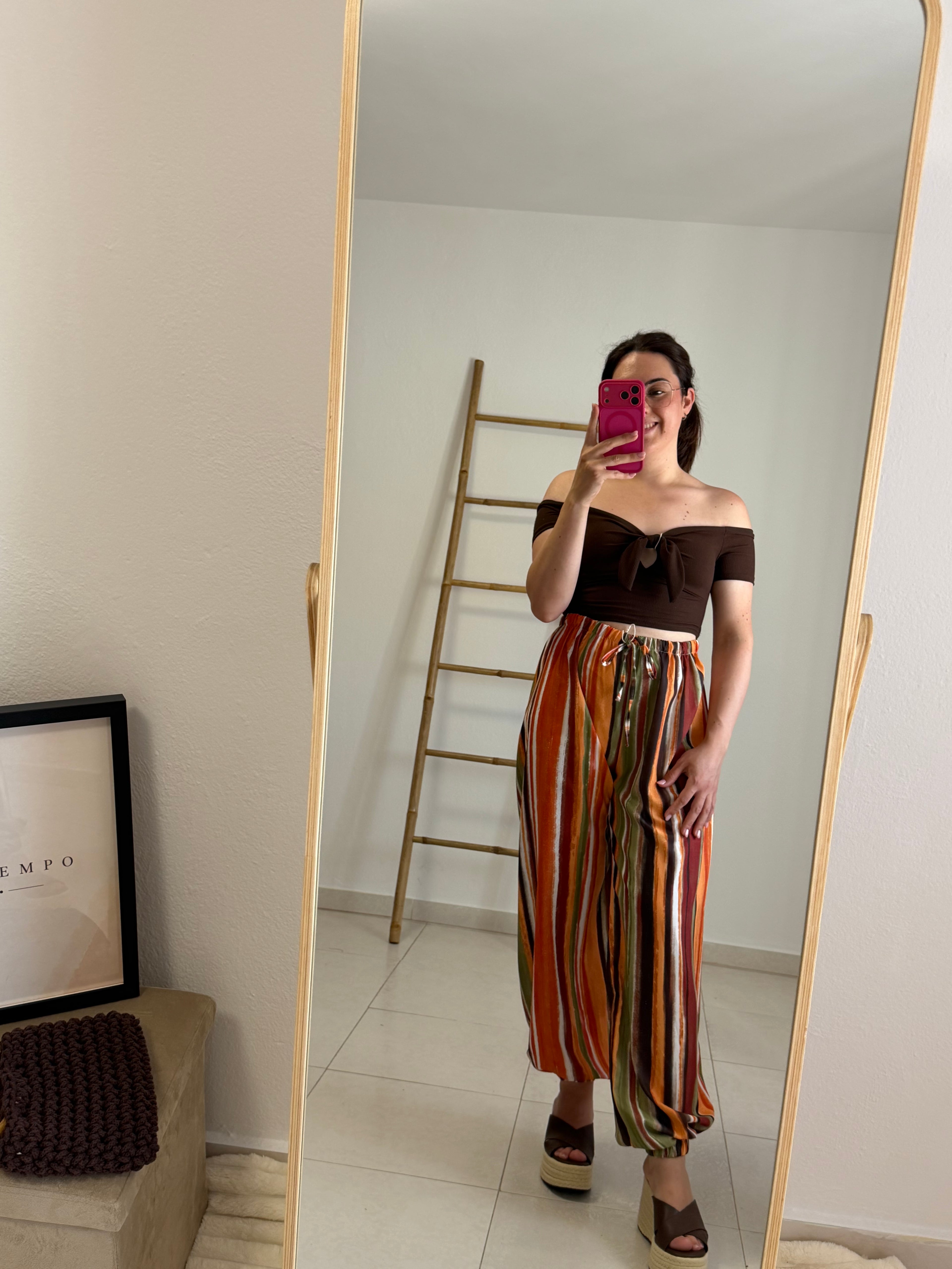 Pantalón rayas bombacho