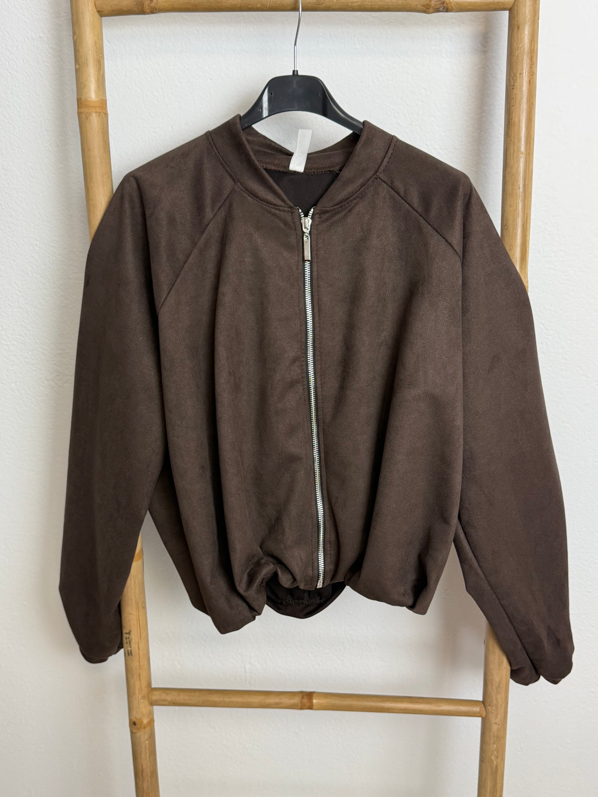Chaqueta sin cuello + cremallera