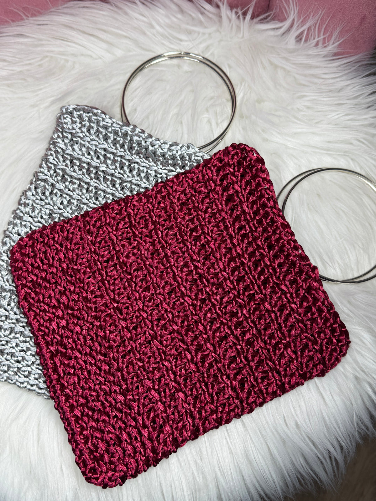 BOLSO ARO GLAM PLATEADO